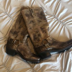 Distressed Frye boots